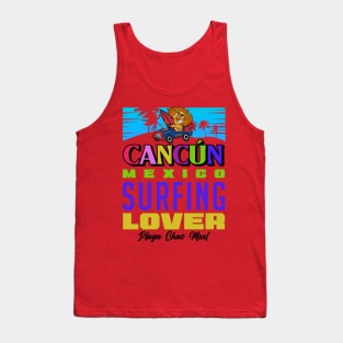 surf cancun chac mool beach Tank Top